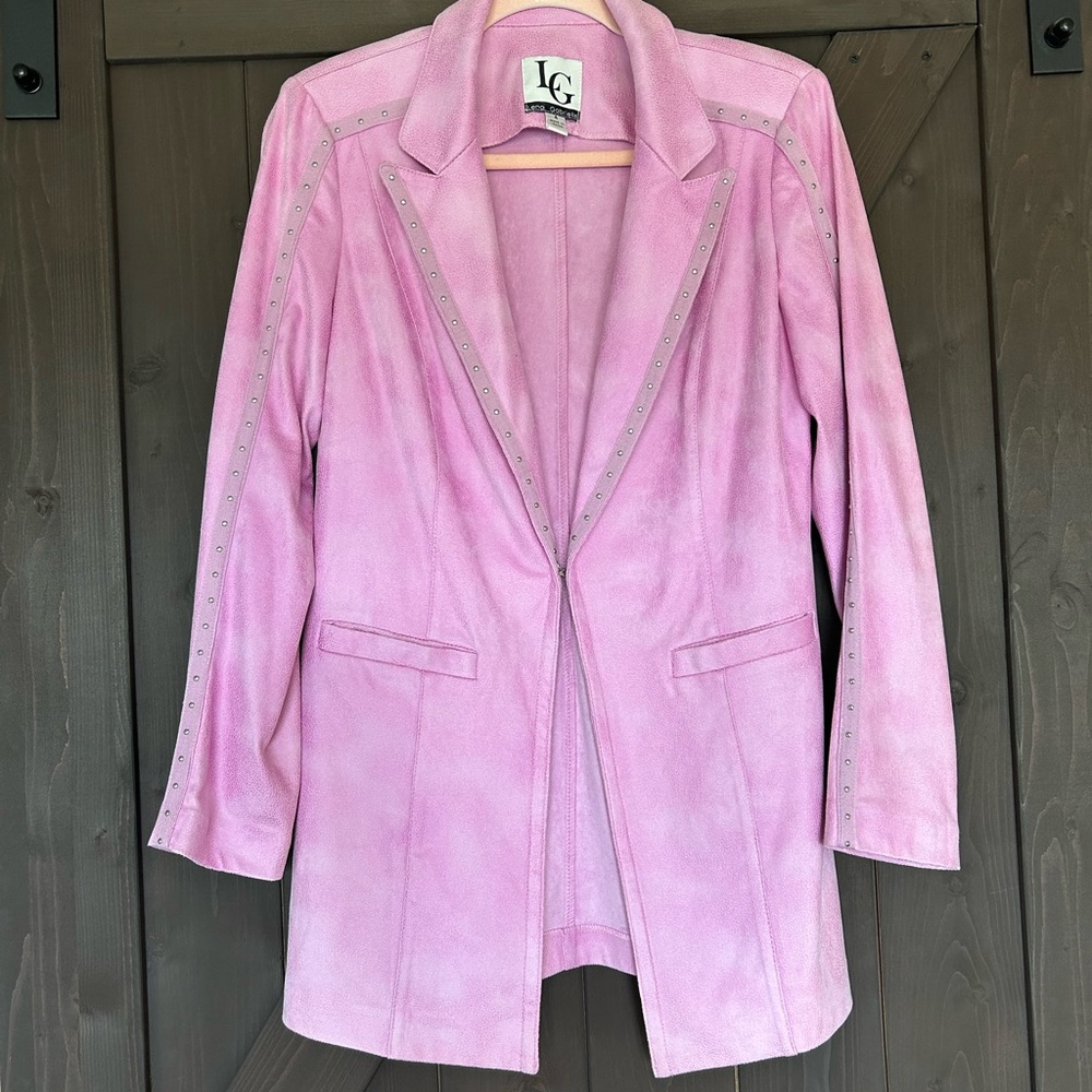 Microsuede Coat with Detail
